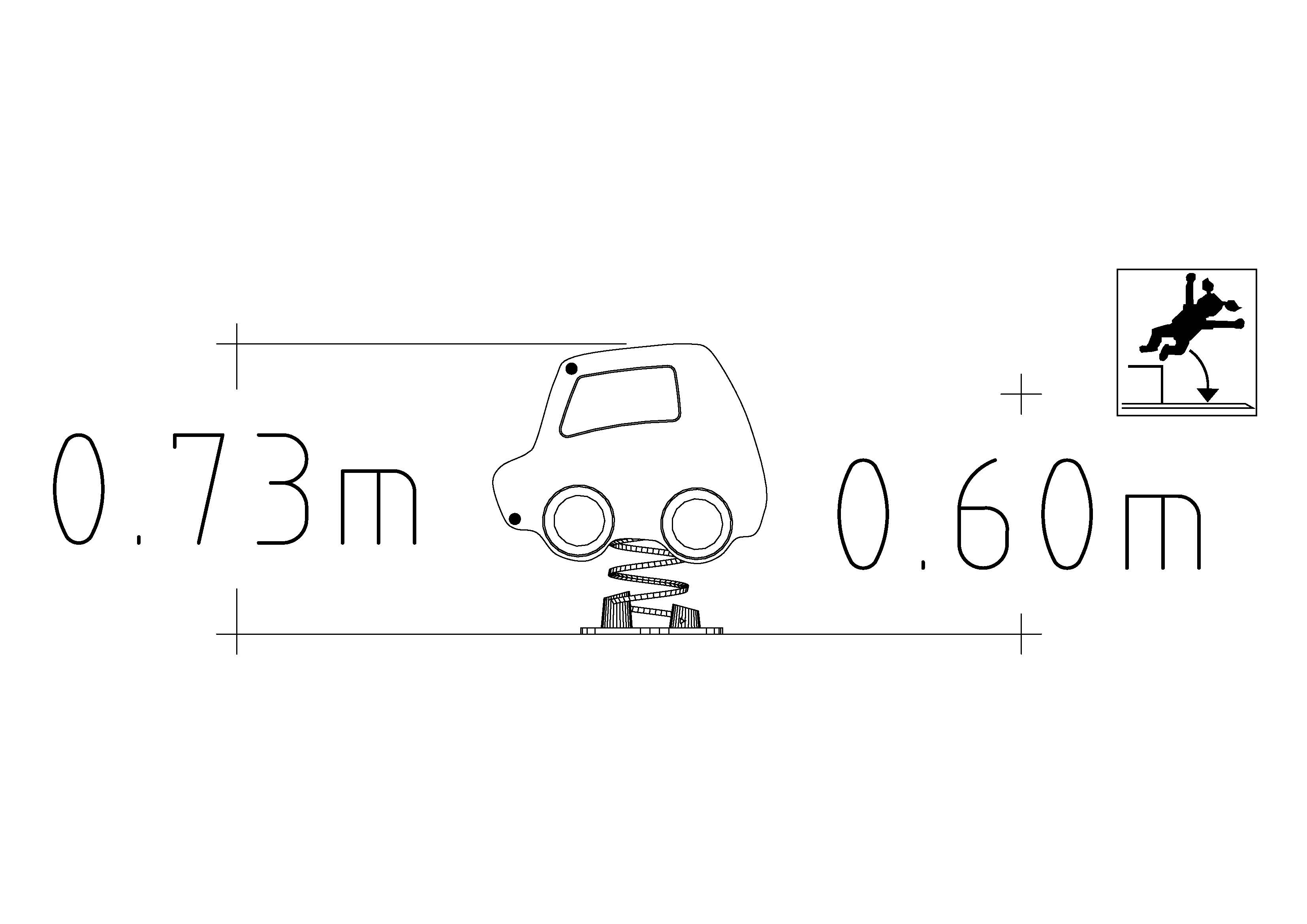 Jeu sur ressort Rally 1 place - réf 8044726 - Hags - Vert avec fondation à enterrer_1