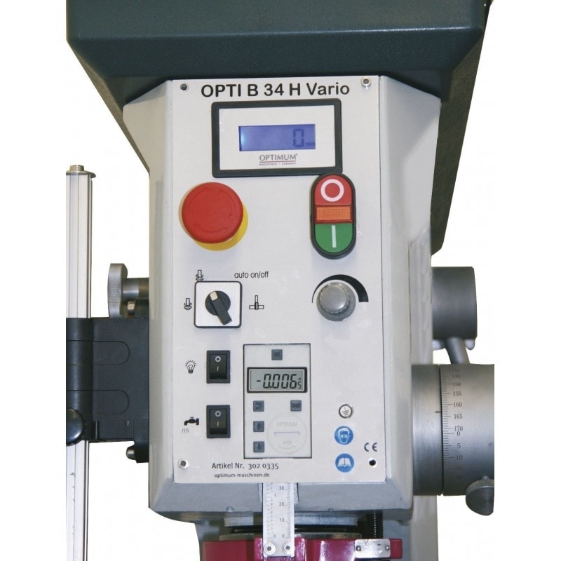 Perceuse à colonne Optimum B 34 H Vario - moteur brushless, variateur de vitesse, capacité 34 mm_1
