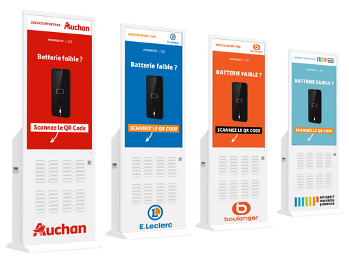 Borne de 48 batteries portables en libre service pour les espaces à fort trafic - 0,5 kWh/j_1