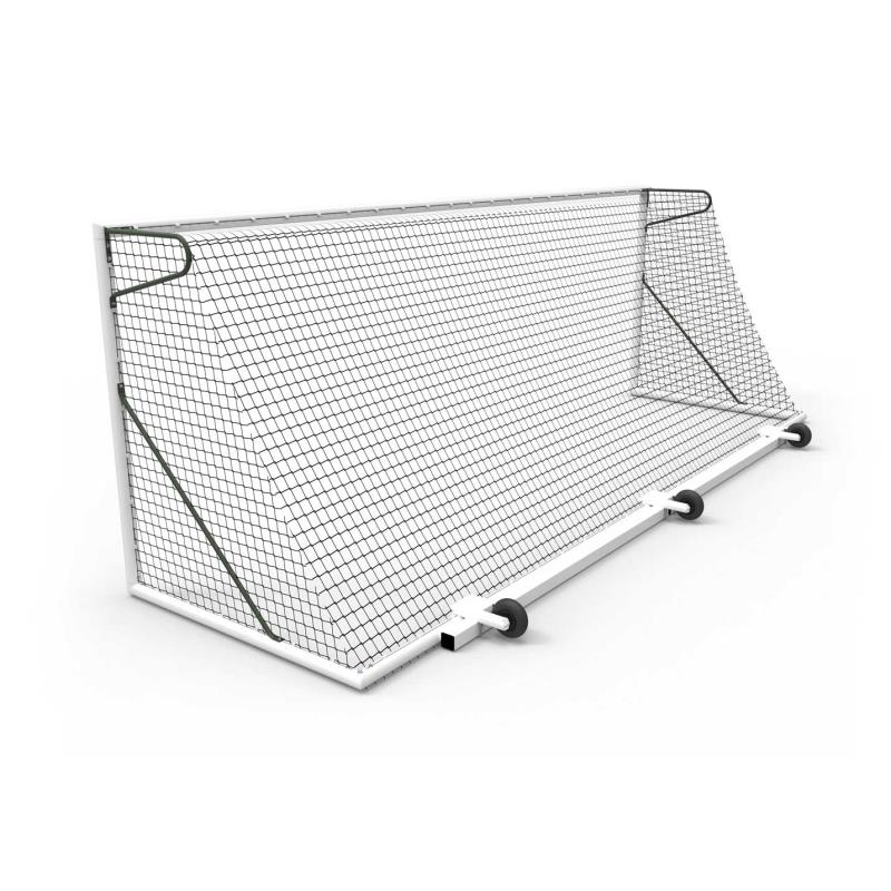 Filet de sport Paire filets football but transportable 4mm sans noeuds en maille 120mm_1