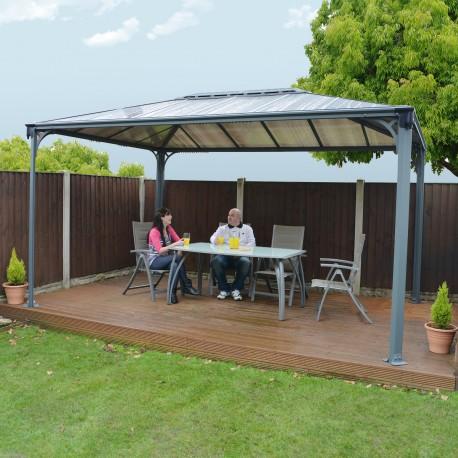 Pergola aluminium et polycarbonate 430x295,5cm martinique 4300 palram_1