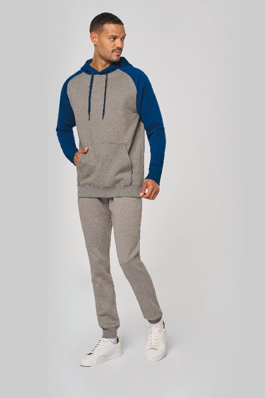 Sweat-shirt à capuche bicolore - Molleton gratté - Réf: PA369 - Marque PROACT_1