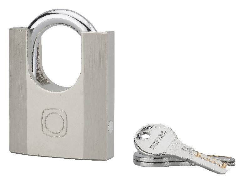Cadenas à clé Octo-P 70mm - Anse protégée en acier - 3 clés réversibles - Thirard_1