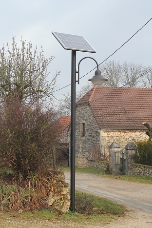 Lampadaire solaire urbain à LED en acier galvanisé thermolaqué de 3.5 m - 30 W / 3600 Lm - ARL-GL003_0
