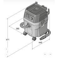 Set Fein Dustex - Aspirateur eau et poussière 25L - Puissant et compact pour outils électroportatifs_1