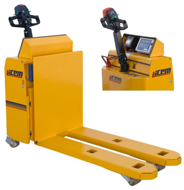 Tp-b - transpalette peseur électrique ICEM s.r.l. - capacité 2000 kg avec système de pesage intégré et imprimante en option_1