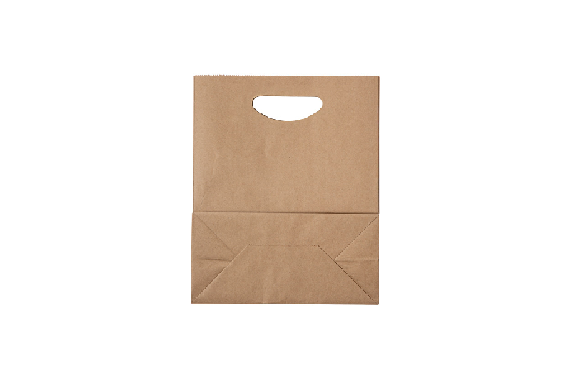 Sac en papier recyclé - avec poignées - 80 g/m² - couleur naturelle - 24 g_1