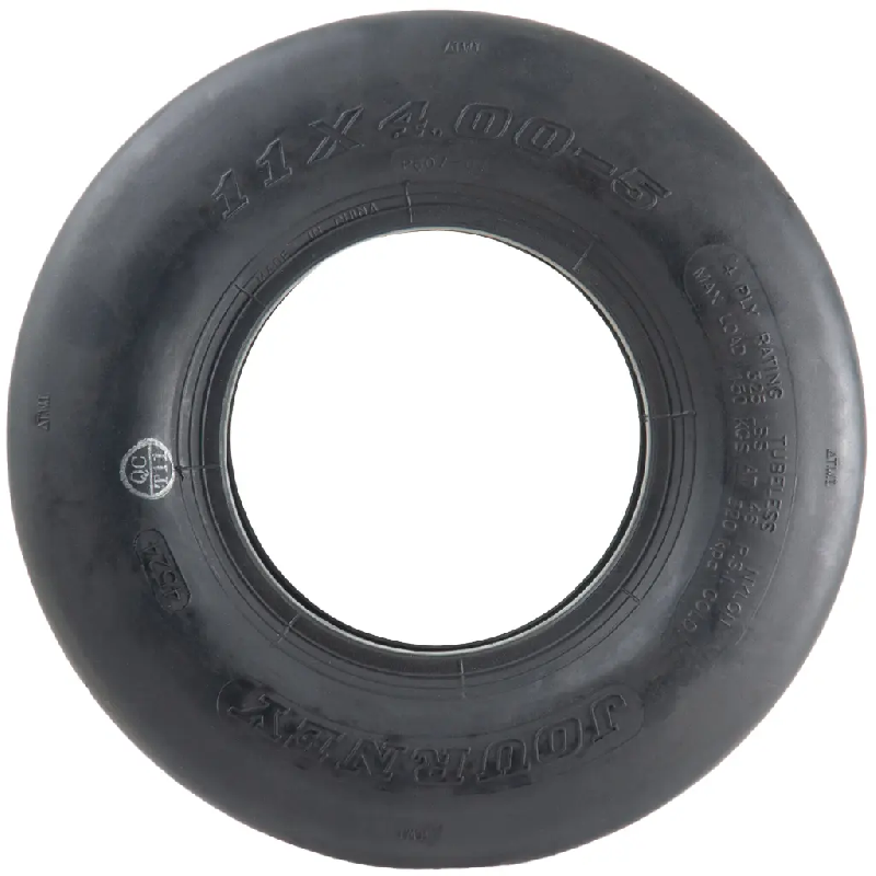 11x4.00-5 Smooth Lawnmower Slick Tyre 4ply Tubeless Wanda P607 150kgs (Set of 2)_1