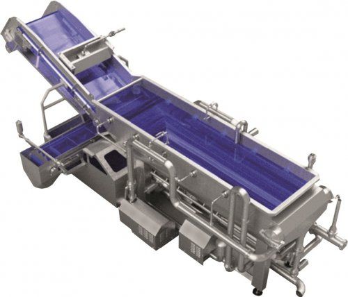Laveuses industrielles alimentaires - Tecnoceam - 500 à 5000 kg/h - lavage à barbotage avec extraction par ruban percé_1
