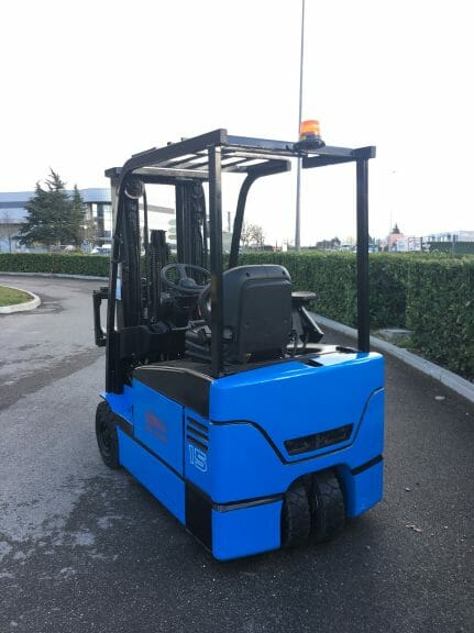 Chariot frontal électrique d'occasion Toyota 7FBEF15 - Triplex - 1500kg - Hauteur de levage 4300mm_1