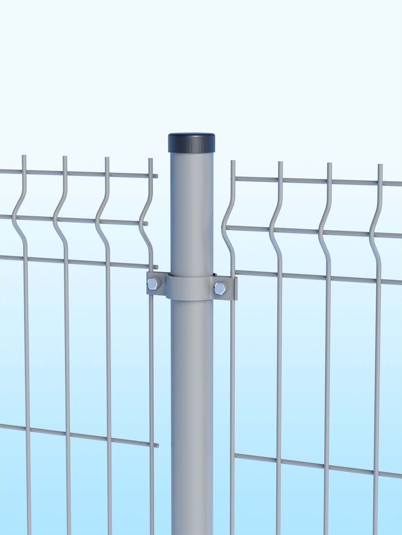 Clôture grillagée Classic Gris - Ferro Bulloni - panneaux électrosoudés 2 m - fil galvanisé et plastifié_1