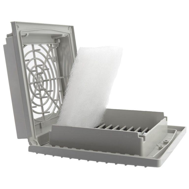 Grille de ventilation 150x150 et filtre pour armoire électrique - LETTEL - GTA-125-FF_1