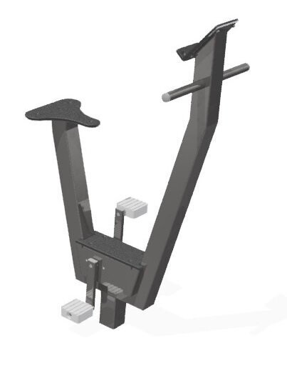 Station vélo en acier inoxydable - Référence SVX - Travail cardio-vasculaire - Norme NF EN 16630:2015_1