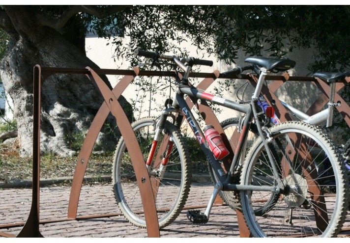 Arco - porte-vélos - track design - en acier corten_1