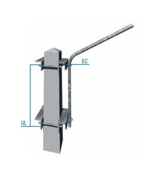 Ep 200 - console pour poteau - dimensions 500x800 mm - diam. 49 mm - seifel - 00a0043_1