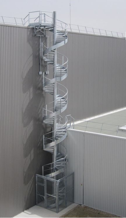 Escalier hélicoïdal yso-industrie - ysofer esca - diamètre 1400 à 3800 mm_1