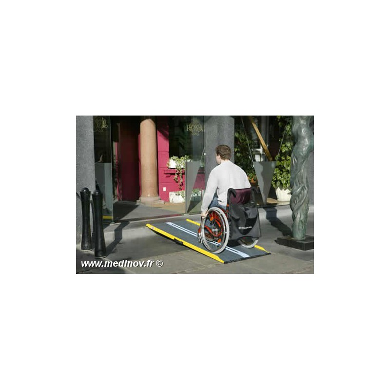 Rampe d'accès 125 cm en fibre de verre ultra légère - Réf. 30100-125 - Supporte jusqu'à 300 kg_1