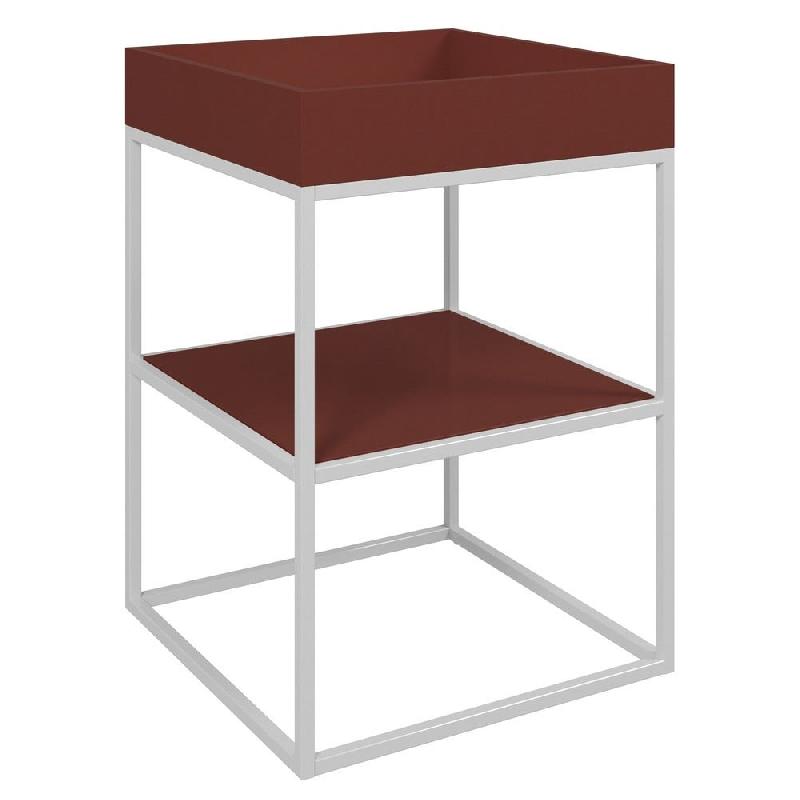 Bac soldeur 60x60x75cm - tube carré 20x20mm (monté) - blanc_1