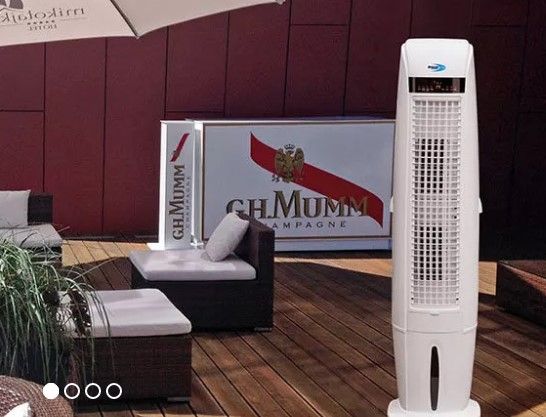 Brezza170 - Rafraîchisseur par évaporation 170 cm - Star Progetti France SARL - Mobile et puissant flux d'air de 3 500 m³/h_2