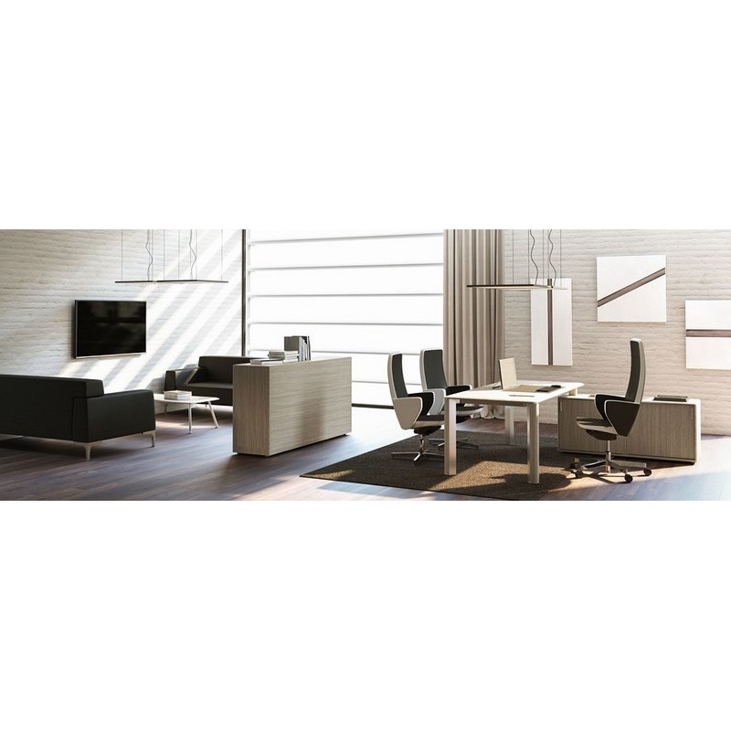 Bureau de direction Iulio - Référence 158425-158523 - L 180 x 90 avec retour portes coulissantes_1