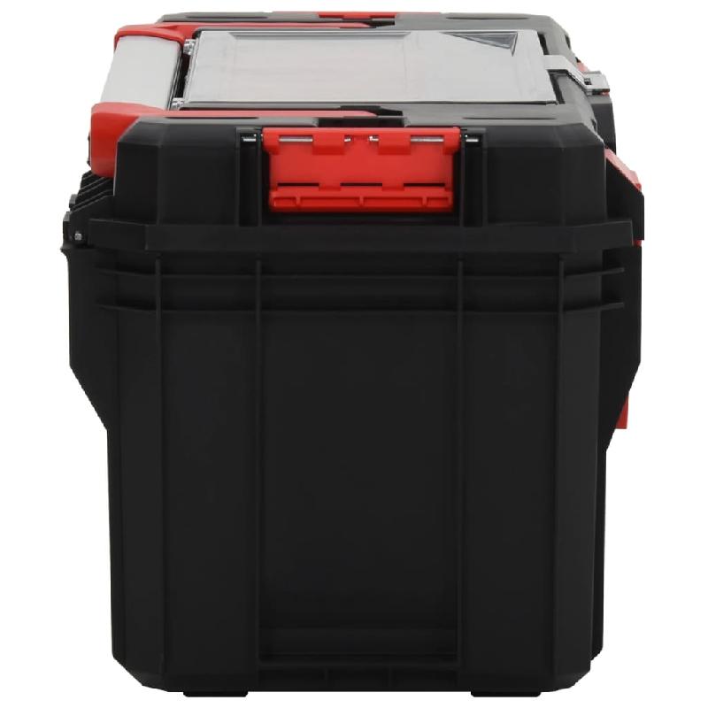 Vidaxl boîte à outils noir et rouge 65x28x31,5 cm 152101_1