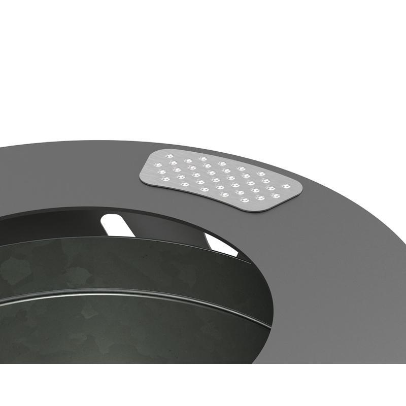 Corbeille Venise 80 litres - Ref : 208102.Gpro - Design moderne en acier et tôle découpée_1