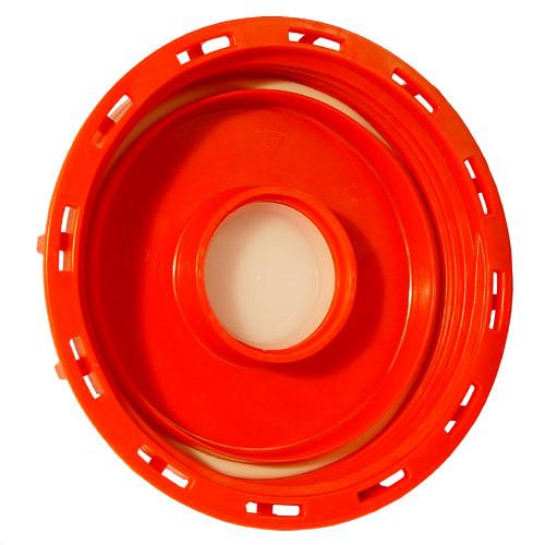 Couvercle Schütz Ø150 rouge + bonde 2