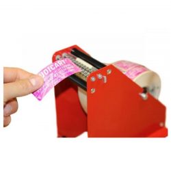 Distributeur d'étiquettes manuel - récupération de larges étiquettes autoadhésives - RÉF. DFI01-ET_1