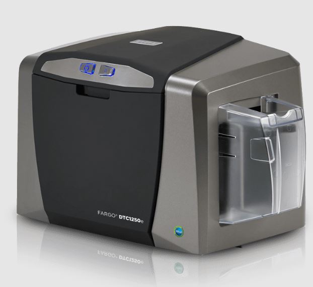 Imprimante à badges et cartes HID Fargo DTC1250e - Recto verso - 300 dpi - Rapide et performante_1