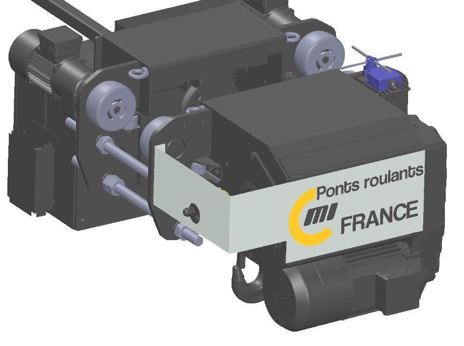 Palan à câble monorail et fixe - Ergonomique, léger et avec optimisation des vitesses de levage_1