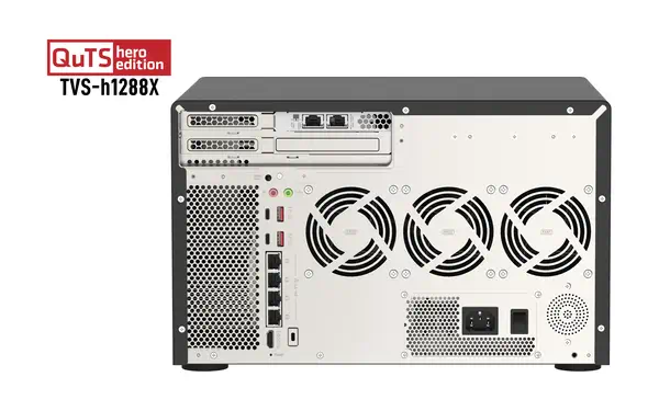 QNAP TVS-h1288X NAS Tower Intel® Xeon® W-1250 16 Go DDR4 0 To QuTS hero Noir_1