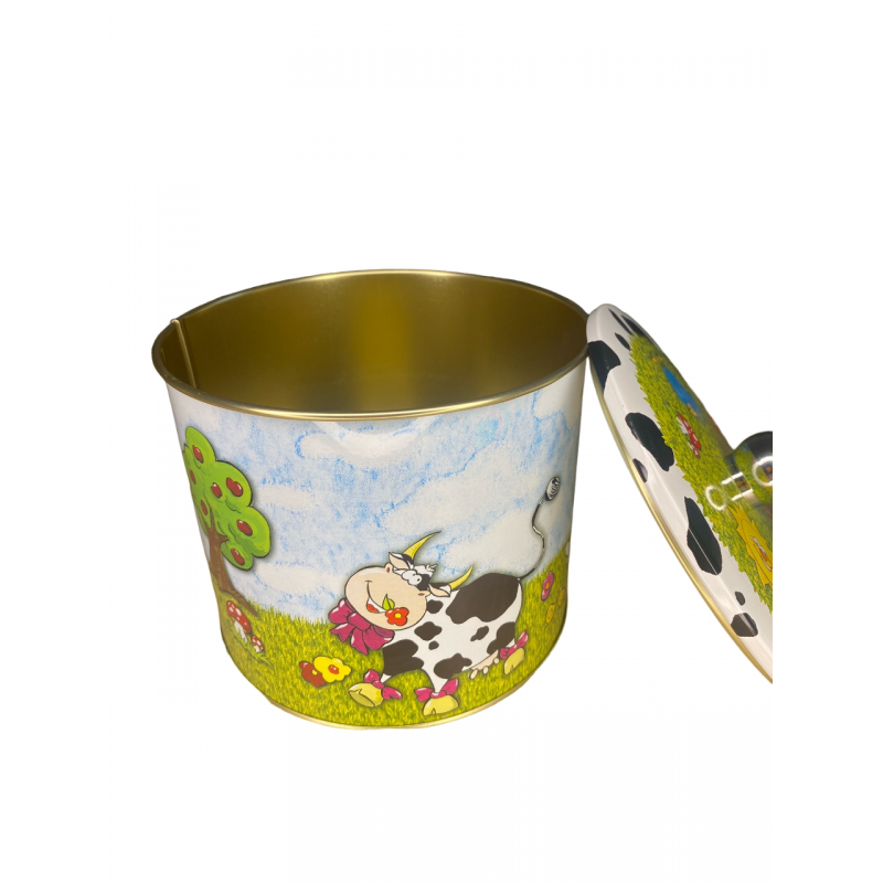 Seau à biscuits décoré 