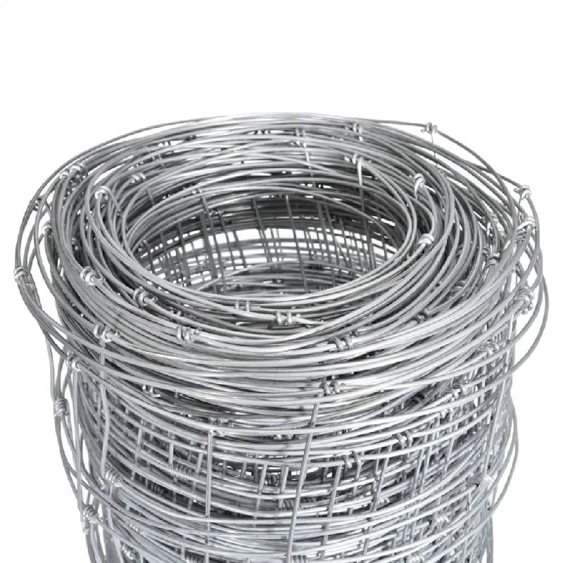 Vidaxl clôture de jardin acier galvanisé 50x1,25 m argenté 149514_1