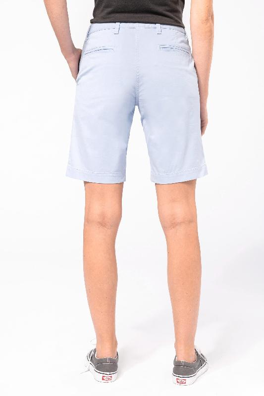 Bermuda chino femme - Kariban - Réf: K751 - Coupe moderne et confortable - 98% coton / 2% élasthanne_1