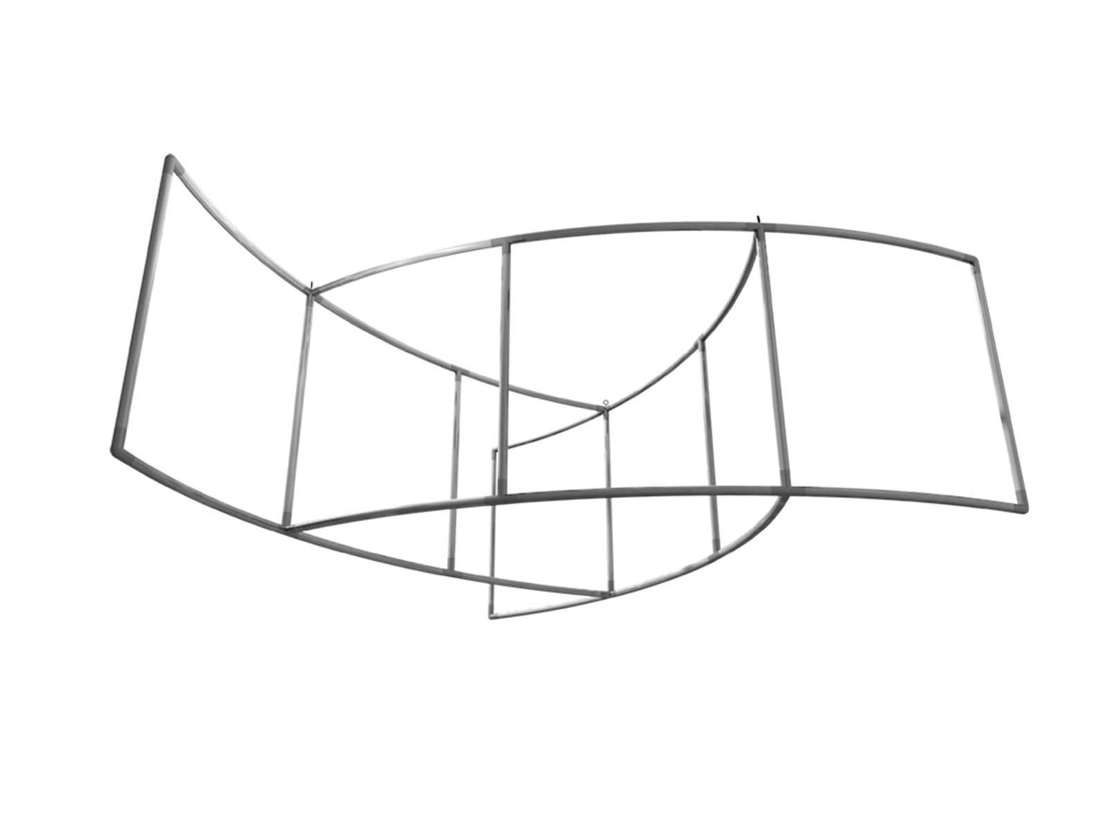 Enseigne suspendue triptyque - 3 m_1