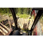 Loglift 118S - Grue forestière robuste Hiab avec extensions hydrauliques de 7,9 m à 10,1 m et capacité de 12,0 tm_1