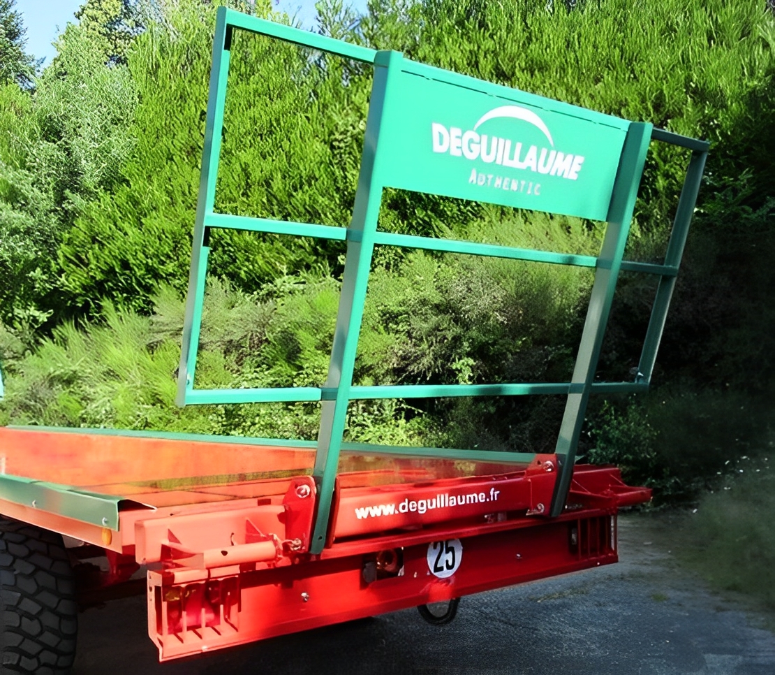 Remorque robuste à tourelle homologuée pour 25 ou 40 km/h