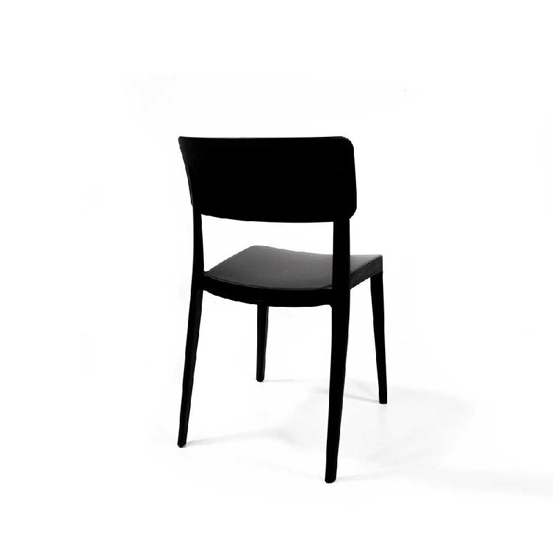 Wing - Chaise empilable en polypropylène noir_1