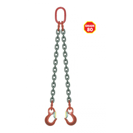 Elingue chaîne avec crochets à linguets Référence 4300X_1