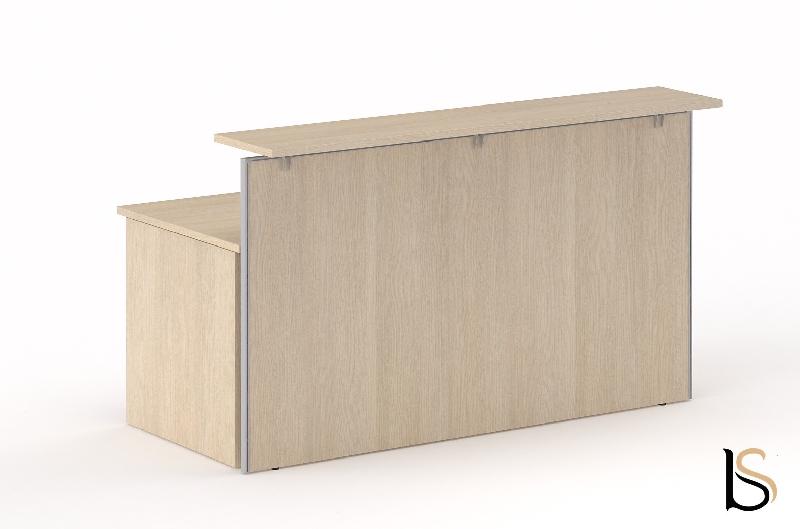 Banque d'accueil droite ROCK Pano - Mobel Linea. - 80, Blanc_1