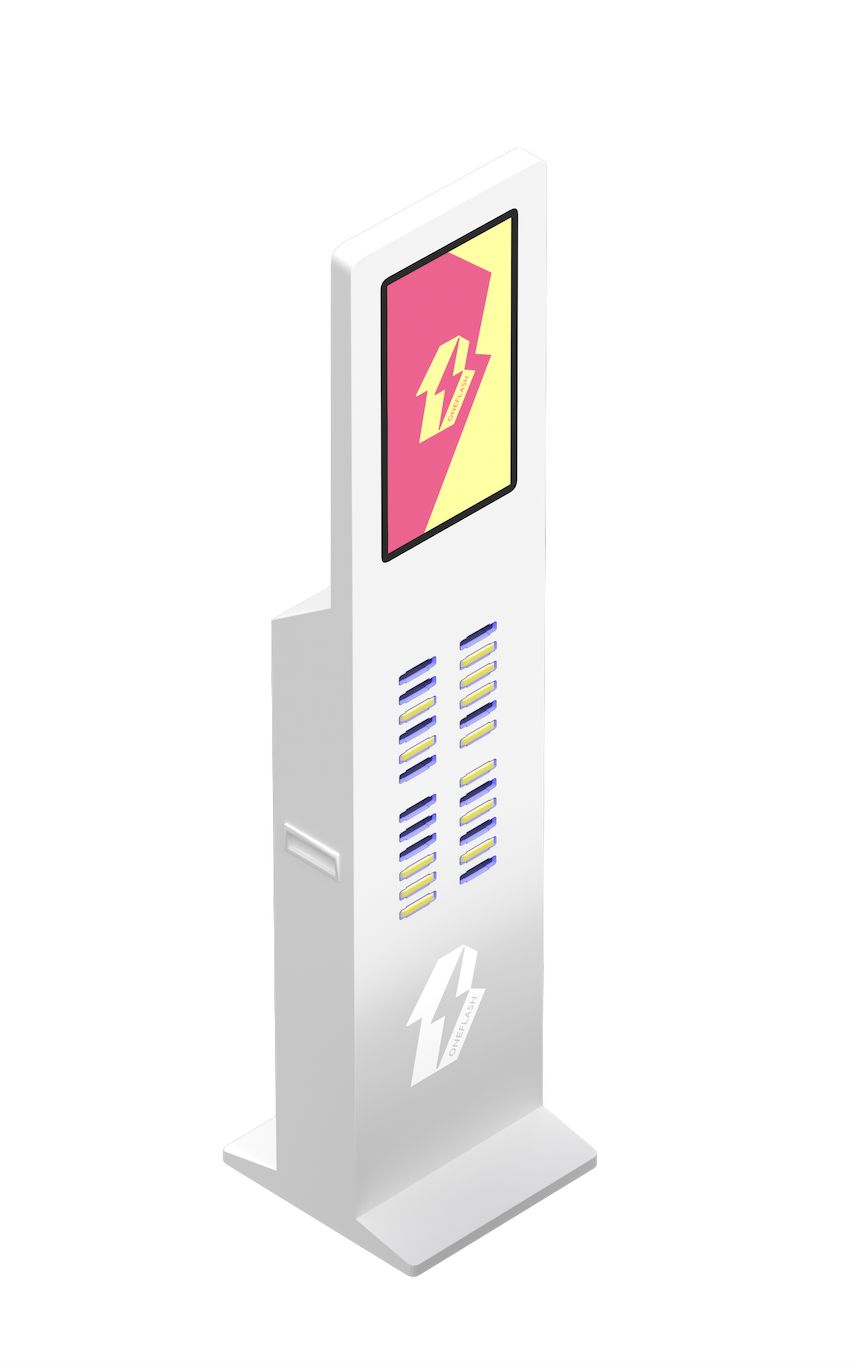 Borne de recharge mobile - Capacité 24 emplacements_2