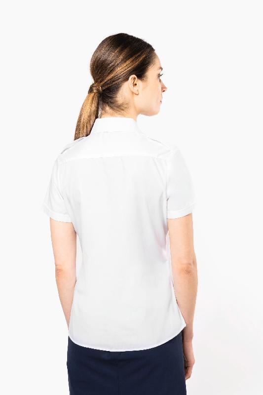 Chemise pilote manches courtes femme - Kariban - Réf: K504 - 65% polyester / 35% coton - Look élégant et corporate_1