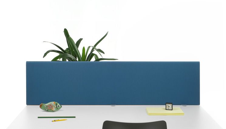 Cloisonnette acoustique Flower Power - séparative L 80 x P 6 x H 50 cm - recouverte de tissu LUCIA_1