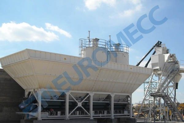 Euro Mix/MP centrale à béton - Euromecc - 10 à 88 m3/h - béton de haute qualité pour préfabrication_1