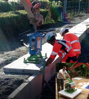 Palonnier à ventouse pour pose de dalles en pierre ou béton - En vente et en location - Capacité jusqu'à 600 kg_1