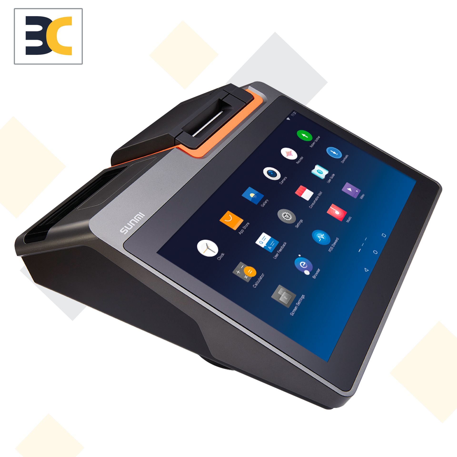 POS T2 MINI SUNMI - Caisse tactile 11,6” HD capacitif, Android 7.1, ETPOS 5.30 certifiée NF525_1