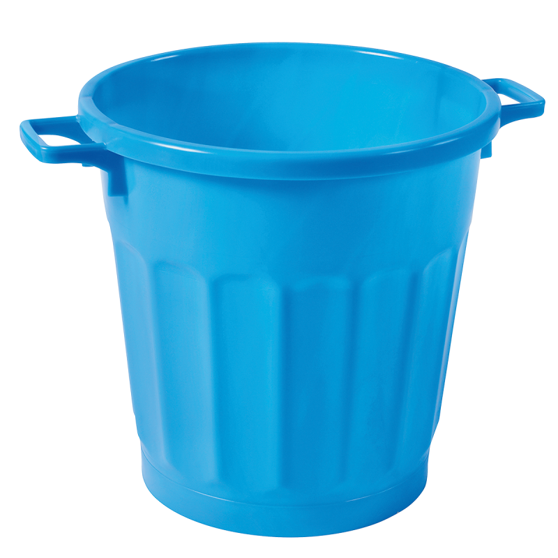 Poubelle ronde tri sélectif 50L Gilac - Bleu_1