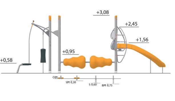 Structure multi-jeux pour enfants 5-12 ans - Agito Woop gris - 8002106 Hags - Fondation à enterrer_1
