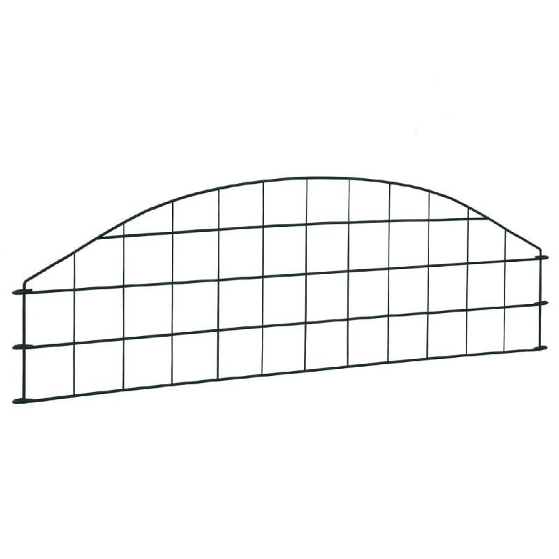 Vidaxl ensemble de clôture de jardin arquée 77,3x26 cm vert 146101_1