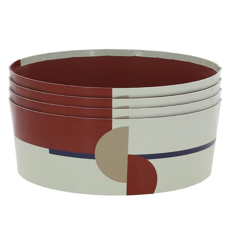 Boite carton ronde empilable Terracotta Ø33 -_1